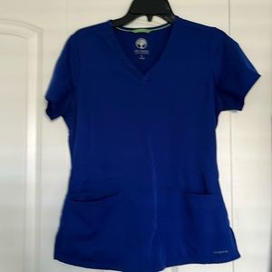 Healing hands Galaxy Blue scrub set. Size small petite